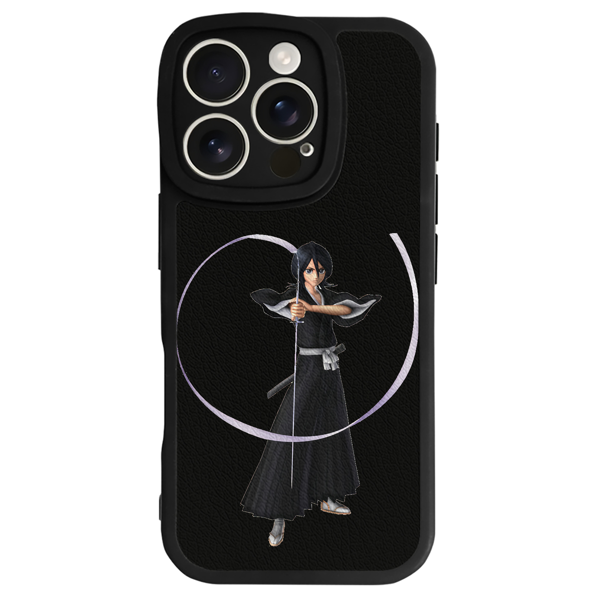 （画像用） ブリーチ 朽木ルキア BLEACH Kuchiki Rukia 【iPhone 16シリーズ対応】シリコンスマホケース（レザー調） 材質：シリコン